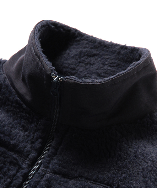 Pilgrim Surf Supply（ピルグリムサーフサプライ）の「Pilgrim Surf+Supply / LINDA Fleece Zip Jacket（ブルゾン・レディース・ナチュラル/ネイビー・0/1）」の14枚目の写真