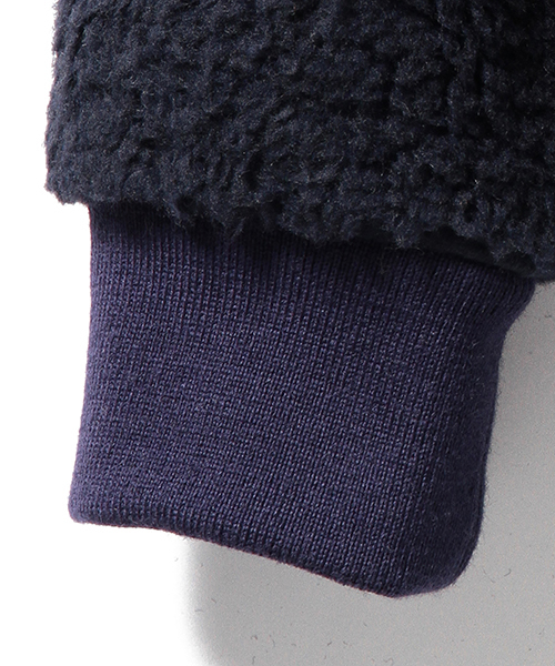 Pilgrim Surf Supply（ピルグリムサーフサプライ）の「Pilgrim Surf+Supply / LINDA Fleece Zip Jacket（ブルゾン・レディース・ナチュラル/ネイビー・0/1）」の15枚目の写真