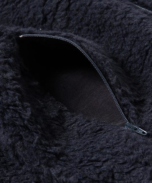 Pilgrim Surf Supply（ピルグリムサーフサプライ）の「Pilgrim Surf+Supply / LINDA Fleece Zip Jacket（ブルゾン・レディース・ナチュラル/ネイビー・0/1）」の16枚目の写真