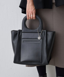 LIVETART | レザーマルハンドルトート(M)(トートバッグ)