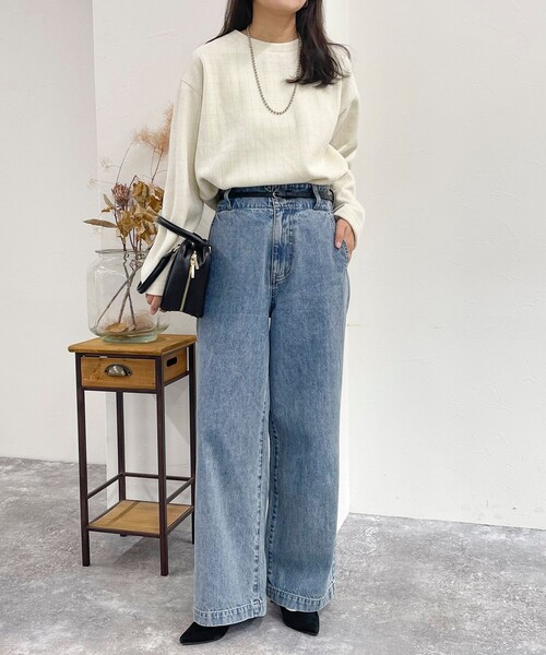 【セール】ラメモールクルーネックプルオーバー（Tシャツ/カットソー）｜fredy emue（フレディエミュ）