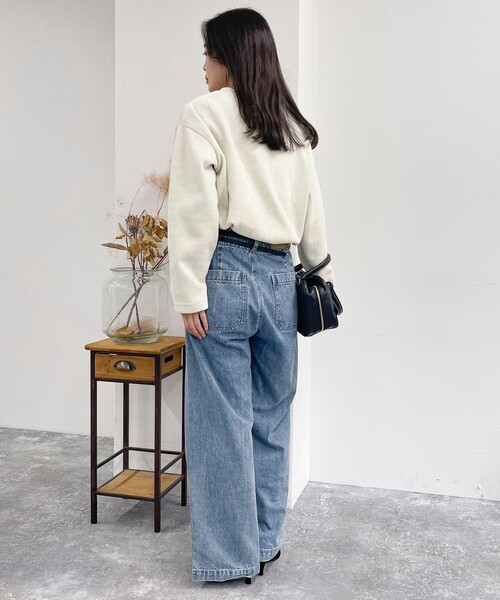 【セール】ラメモールクルーネックプルオーバー（Tシャツ/カットソー）｜fredy emue（フレディエミュ）