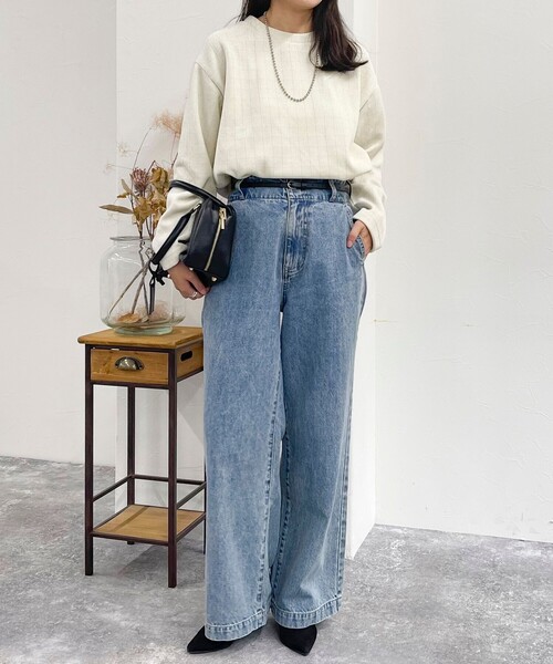 【セール】ラメモールクルーネックプルオーバー（Tシャツ/カットソー）｜fredy emue（フレディエミュ）