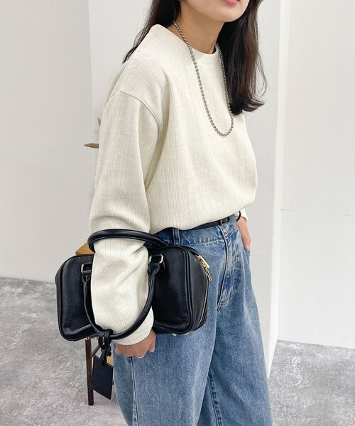 【セール】ラメモールクルーネックプルオーバー（Tシャツ/カットソー）｜fredy emue（フレディエミュ）