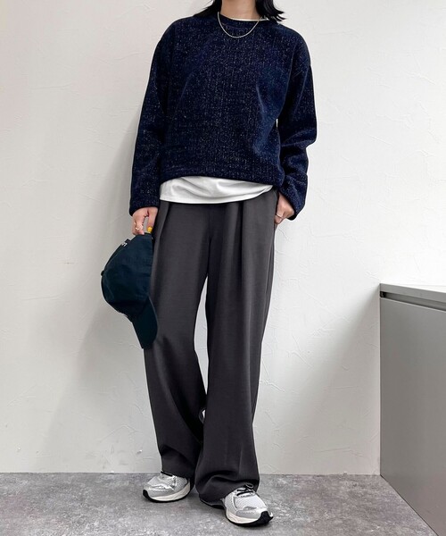 【セール】ラメモールクルーネックプルオーバー（Tシャツ/カットソー）｜fredy emue（フレディエミュ）