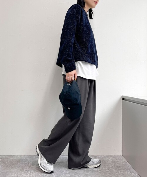 【セール】ラメモールクルーネックプルオーバー（Tシャツ/カットソー）｜fredy emue（フレディエミュ）