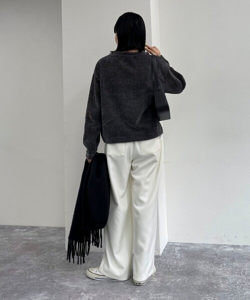 【セール】ラメモールクルーネックプルオーバー（Tシャツ/カットソー）｜fredy emue（フレディエミュ）