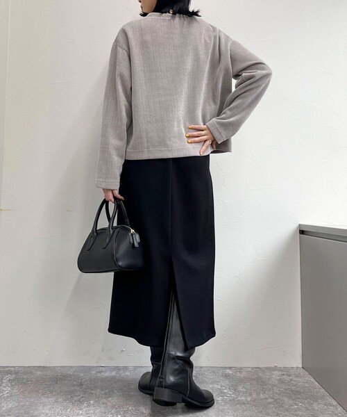 【セール】ラメモールクルーネックプルオーバー（Tシャツ/カットソー）｜fredy emue（フレディエミュ）