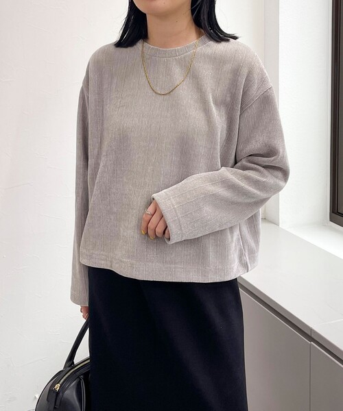 【セール】ラメモールクルーネックプルオーバー（Tシャツ/カットソー）｜fredy emue（フレディエミュ）