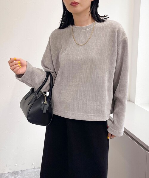 【セール】ラメモールクルーネックプルオーバー（Tシャツ/カットソー）｜fredy emue（フレディエミュ）