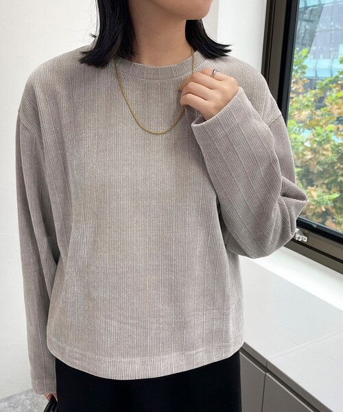 【セール】ラメモールクルーネックプルオーバー（Tシャツ/カットソー）｜fredy emue（フレディエミュ）