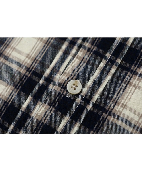 オーバーサイズユーズド加工ワンポイント刺繍ロゴチェック柄シャツ（シャツ/ブラウス）｜Ressaca（レサーカ）