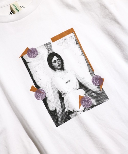 C.E.L.STORE(セルストア)の「OFFSHORE / オフショア ANGEL SS TEE ハンドシルクスクリーン 手刷り グラフィックTシャツ(Tシャツ/カットソー・メンズ・ホワイト・LARGE/MEDIUM/X-LARGE)」の4枚目の写真