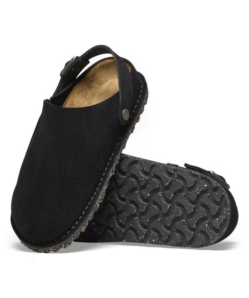 BIRKENSTOCK（ビルケンシュトック）の「【公式】ビルケンシュトック Lutry Premium Suede/ルトリー スエードレザー（その他シューズ・メンズ・Black/ブラック・28cm【レギュラー幅】/28.5cm【レギュラー幅】/26cm【レギュラー幅】/26.5cm【レギュラー幅】/27cm【レギュラー幅】/25cm【レギュラー幅】/24.5cm【ナロー幅】/22.5cm【ナロー幅】）」の2枚目の写真