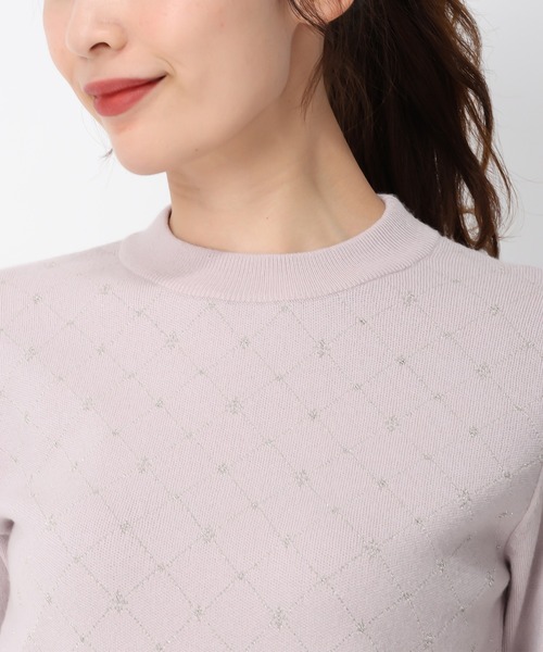 MISCH MASCH(ミッシュマッシュ)の「ラメジャガードハイネックニット/MM448315(ニット/セーター・レディース・ブラック/ピンク/ブルー/ホワイト・フリ-)」の20枚目の写真