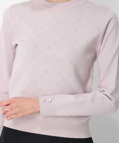 MISCH MASCH(ミッシュマッシュ)の「ラメジャガードハイネックニット/MM448315(ニット/セーター・レディース・ブラック/ピンク/ブルー/ホワイト・フリ-)」の21枚目の写真
