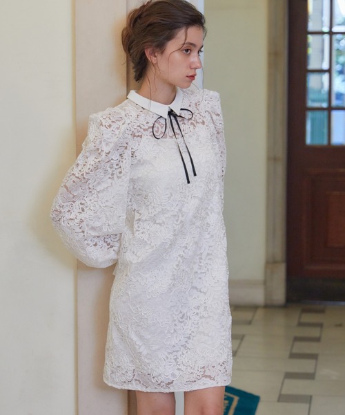 REDYAZEL（レディアゼル）の「レースミニワンピース（ワンピース