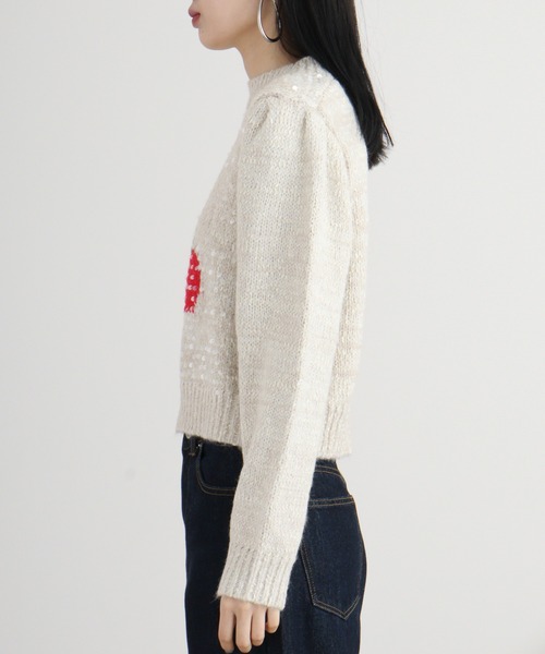 【セール】je crois soi チェリースパンコールニット（ニット/セーター）｜FUNALIVE（ファンアライブ）