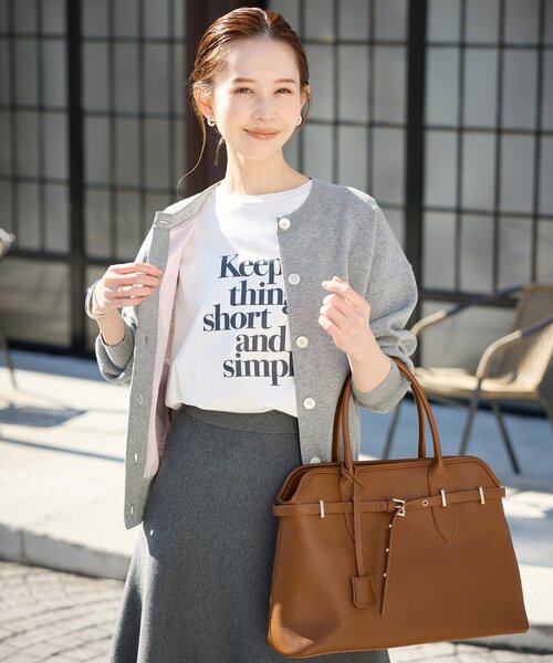 SLOBE IENA ダブルフェイスクルーカーディガン ダブルフェイスクルーカーディガン（カーディガン）｜SLOBE IENA