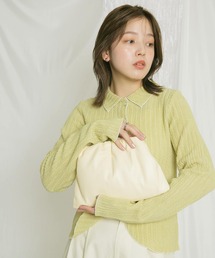 KBF | ボールチェーンギャザーBAG(ハンドバッグ)