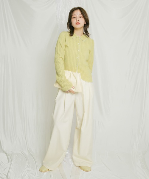 KBF（ケイビーエフ）の「ボールチェーンギャザーBAG（ハンドバッグ・レディース・ブラック/シルバー/イエロー・ONE）」の9枚目の写真