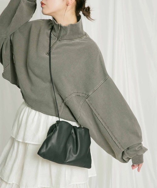 KBF（ケイビーエフ）の「ボールチェーンギャザーBAG（ハンドバッグ・レディース・ブラック/シルバー/イエロー・ONE）」の14枚目の写真