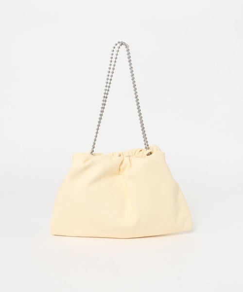 KBF（ケイビーエフ）の「ボールチェーンギャザーBAG（ハンドバッグ・レディース・ブラック/シルバー/イエロー・ONE）」の22枚目の写真