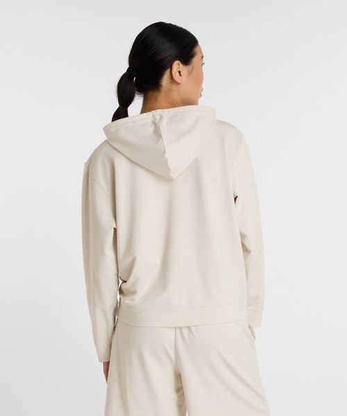 NEW BALANCE（ニューバランス）の「ライトフレンチテリーフルジップジャケット（パーカー・レディース・アイボリー/ブラック/ミント・SMALL/MEDIUM/LARGE）」の5枚目の写真