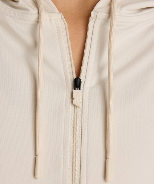 NEW BALANCE（ニューバランス）の「ライトフレンチテリーフルジップジャケット（パーカー・レディース・アイボリー/ブラック/ミント・SMALL/MEDIUM/LARGE）」の8枚目の写真