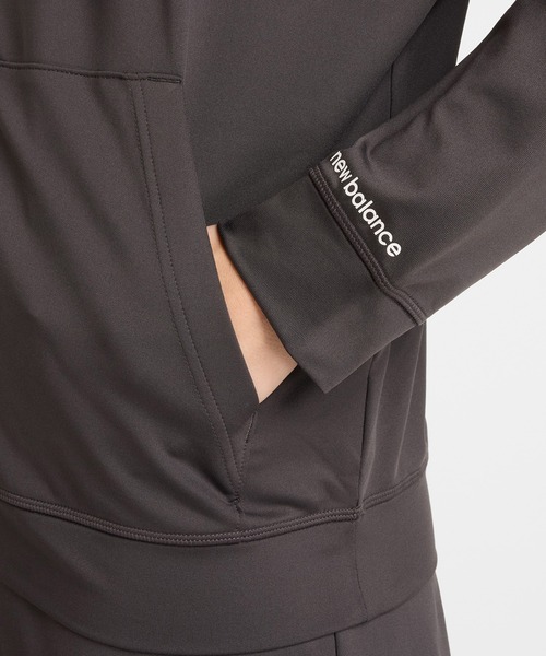 NEW BALANCE（ニューバランス）の「ライトフレンチテリーフルジップジャケット（パーカー・レディース・アイボリー/ブラック/ミント・SMALL/MEDIUM/LARGE）」の12枚目の写真