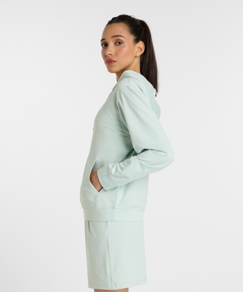 NEW BALANCE（ニューバランス）の「ライトフレンチテリーフルジップジャケット（パーカー・レディース・アイボリー/ブラック/ミント・SMALL/MEDIUM/LARGE）」の14枚目の写真