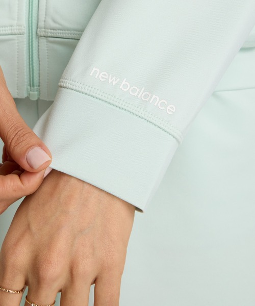 NEW BALANCE（ニューバランス）の「ライトフレンチテリーフルジップジャケット（パーカー・レディース・アイボリー/ブラック/ミント・SMALL/MEDIUM/LARGE）」の18枚目の写真