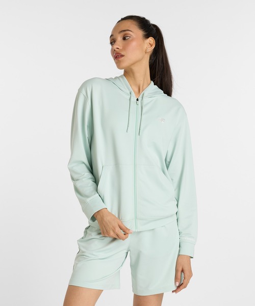 NEW BALANCE（ニューバランス）の「ライトフレンチテリーフルジップジャケット（パーカー・レディース・アイボリー/ブラック/ミント・SMALL/MEDIUM/LARGE）」の22枚目の写真