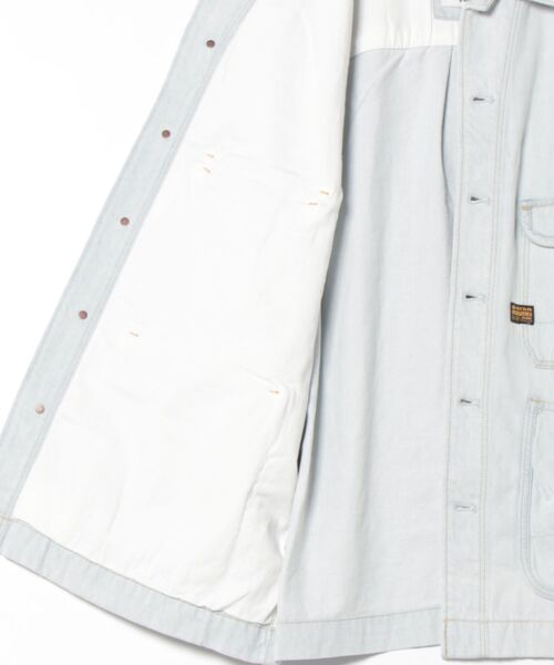 G-STAR（ジースター）の「OVERSIZED CHORE JACKET/オーバーサイズチョアジャケット/デニムカバーオール（デニムジャケット・メンズ・インディゴブルー・LARGE/MEDIUM/SMALL/X-LARGE/X-SMALL）」の2枚目の写真