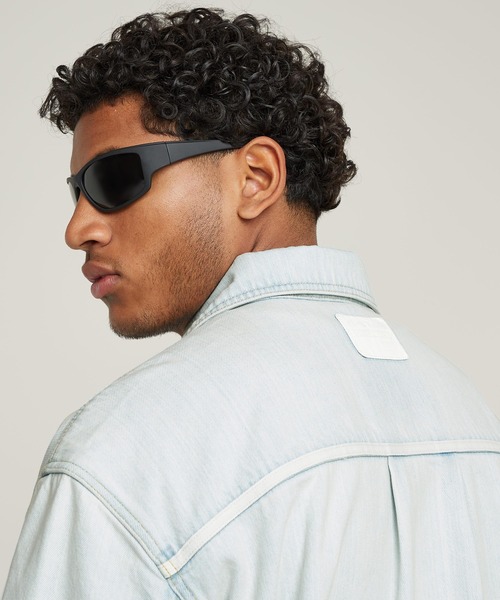 G-STAR（ジースター）の「OVERSIZED CHORE JACKET/オーバーサイズチョアジャケット/デニムカバーオール（デニムジャケット・メンズ・インディゴブルー・LARGE/MEDIUM/SMALL/X-LARGE/X-SMALL）」の4枚目の写真