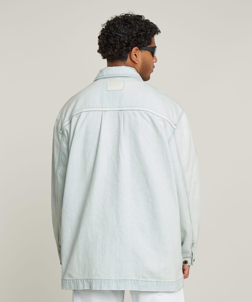 G-STAR（ジースター）の「OVERSIZED CHORE JACKET/オーバーサイズチョアジャケット/デニムカバーオール（デニムジャケット・メンズ・インディゴブルー・LARGE/MEDIUM/SMALL/X-LARGE/X-SMALL）」の7枚目の写真