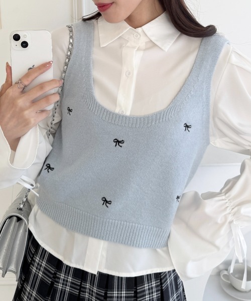 ロエフ　レモン刺繍　ビスチェ　ベスト ロエフ レモン刺繍 ビスチェ ベスト ロエフ レモン刺繍 ビスチェ