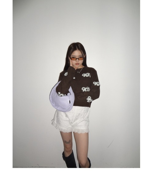 HTH（エイチティーエイチ）の「PG Sagara knit（ニット/セーター・レディース・ブルー系/チャコール/ダークブラウン系・フリー）」の10枚目の写真