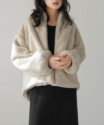 スタンドカラーボアジャケット
