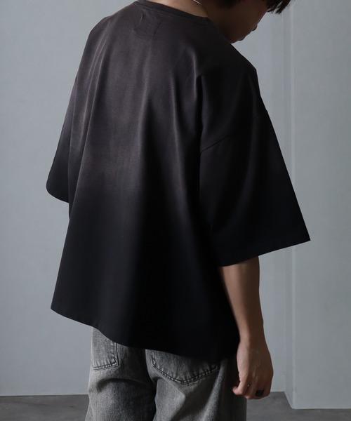 welise(ウェライズ)の「【welise/ウェライズ】ハイクラスコットンスムース レベルグラデーションオーバーTシャツ(Tシャツ/カットソー・メンズ・ブラック系その他2/ブラック系その他/ブラック系その他3・S/M/L)」の17枚目の写真