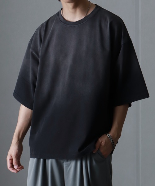 welise(ウェライズ)の「【welise/ウェライズ】ハイクラスコットンスムース レベルグラデーションオーバーTシャツ(Tシャツ/カットソー・メンズ・ブラック系その他2/ブラック系その他/ブラック系その他3・S/M/L)」の20枚目の写真