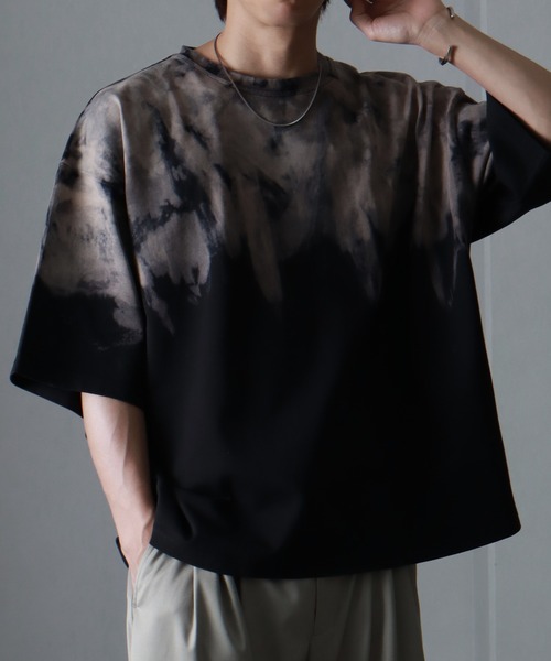 welise(ウェライズ)の「【welise/ウェライズ】ハイクラスコットンスムース レベルグラデーションオーバーTシャツ(Tシャツ/カットソー・メンズ・ブラック系その他2/ブラック系その他/ブラック系その他3・S/M/L)」の5枚目の写真
