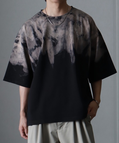 welise(ウェライズ)の「【welise/ウェライズ】ハイクラスコットンスムース レベルグラデーションオーバーTシャツ(Tシャツ/カットソー・メンズ・ブラック系その他2/ブラック系その他/ブラック系その他3・S/M/L)」の6枚目の写真