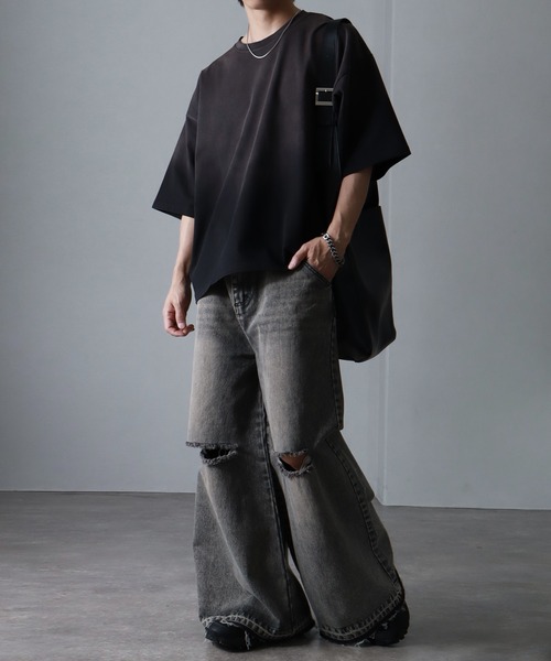 welise(ウェライズ)の「【welise/ウェライズ】ハイクラスコットンスムース レベルグラデーションオーバーTシャツ(Tシャツ/カットソー・メンズ・ブラック系その他2/ブラック系その他/ブラック系その他3・S/M/L)」の18枚目の写真