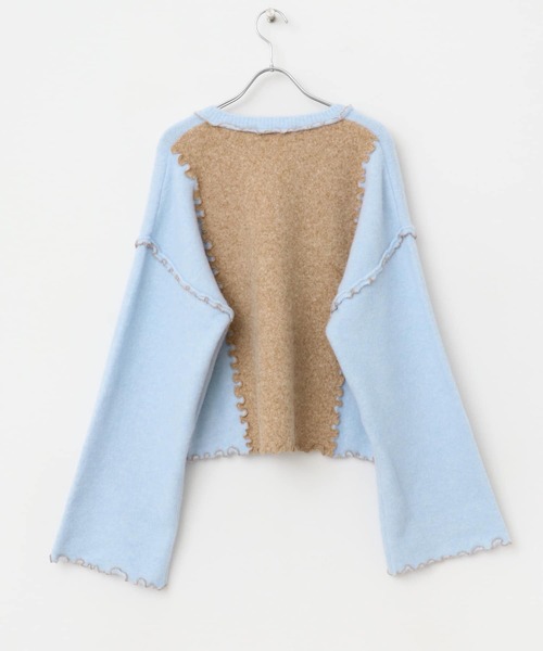 KBF（ケイビーエフ）の「バイカラーメローニット（ニット/セーター・レディース・ベージュ系その他/ピンク系その他/グレー系その他・ONE）」の17枚目の写真