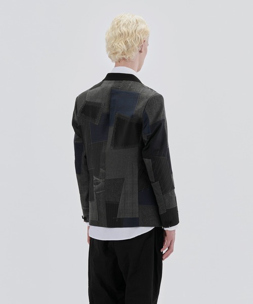 JUNYA WATANABE MAN(ジュンヤワタナベマン)の「DENIM PATCWORK 3B JACKET(テーラードジャケット・メンズ・ブラック系その他・S)」の5枚目の写真