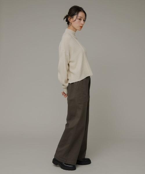 URBAN RESEARCH Sonny Label(アーバンリサーチサニーレーベル)の「裏起毛ベイカーイージーパンツ(その他パンツ・レディース・アイボリー/カーキ/ブラック・36/38)」の20枚目の写真