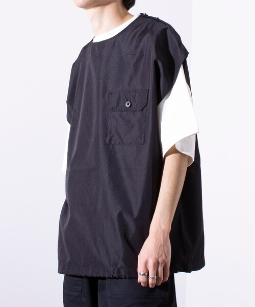 TAION（タイオン）の「【TAION/タイオン】ミリタリー Ripstop ノースリーブカットソー POベスト ユニセックス（ベスト・メンズ・セージグリーン/ネイビー/ブラック・XL/L/M）」の19枚目の写真