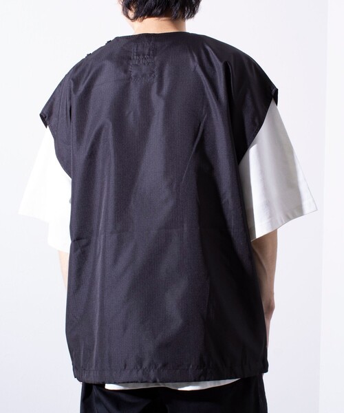 TAION（タイオン）の「【TAION/タイオン】ミリタリー Ripstop ノースリーブカットソー POベスト ユニセックス（ベスト・メンズ・セージグリーン/ネイビー/ブラック・XL/L/M）」の9枚目の写真