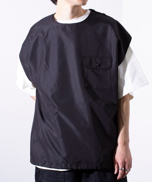 TAION（タイオン）の「【TAION/タイオン】ミリタリー Ripstop ノースリーブカットソー POベスト ユニセックス（ベスト・メンズ・セージグリーン/ネイビー/ブラック・XL/L/M）」の11枚目の写真